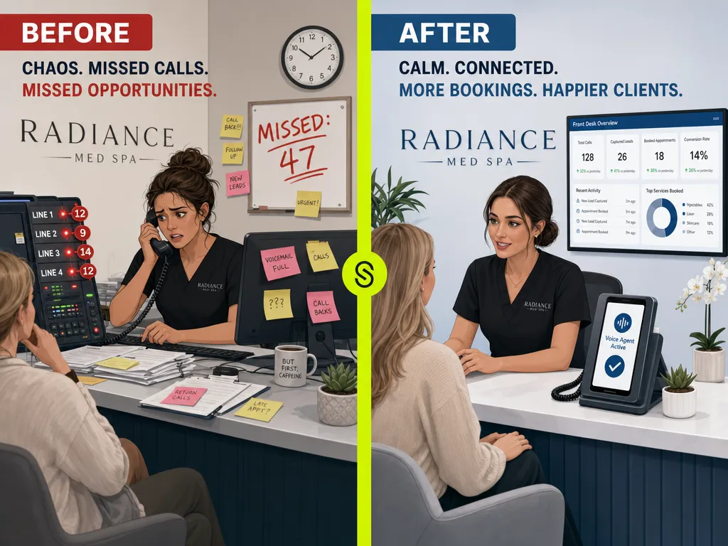 Same clinic. Same team. Different phone layer.